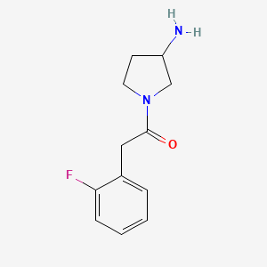 1-(3-Aminopyrrolidin-1-yl)-2-(2-fluorophenyl)ethan-1-one