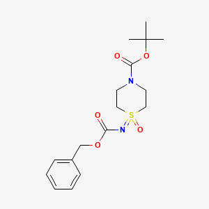 tert-Butyl 1-(((benzyloxy)carbonyl)imino)thiomorpholine-4-carboxylate 1-oxide