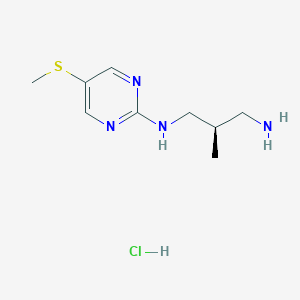 (R)-2-Methyl-N1-(5-(methylthio)pyrimidin-2-yl)propane-1,3-diamine hydrochloride