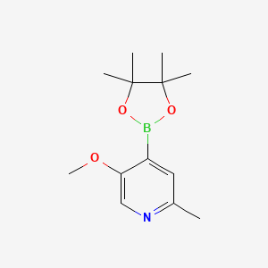 molecular formula C13H20BNO3 B14900505 5-Methoxy-2-methyl-4-(4,4,5,5-tetramethyl-1,3,2-dioxaborolan-2-yl)pyridine 