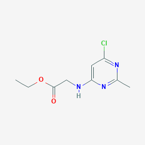 Ethyl 2-[(6-chloro-2-methylpyrimidin-4-yl)amino]acetate