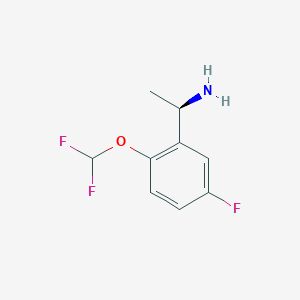 (1R)-1-[2-(difluoromethoxy)-5-fluorophenyl]ethanamine