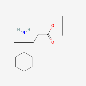 tert-Butyl 4-amino-4-cyclohexylpentanoate