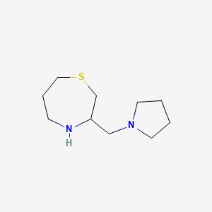 molecular formula C10H20N2S B1490055 3-(Pyrrolidin-1-ylmethyl)-1,4-thiazepane CAS No. 1350988-98-5