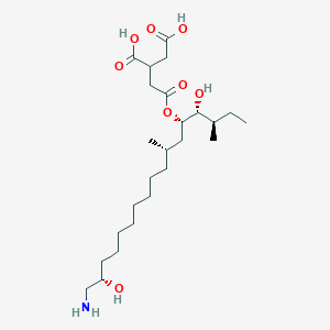 2-(2-(((3R,4R,5S,7S,16S)-17-Amino-4,16-dihydroxy-3,7-dimethylheptadecan-5-yl)oxy)-2-oxoethyl)succinic acid