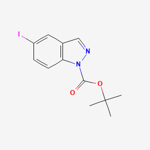 molecular formula C12H13IN2O2 B1490056 tert-Butyl 5-iodo-1H-indazole-1-carboxylate CAS No. 1001907-23-8