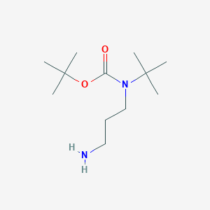 molecular formula C12H26N2O2 B14900565 tert-Butyl (3-aminopropyl)(tert-butyl)carbamate 