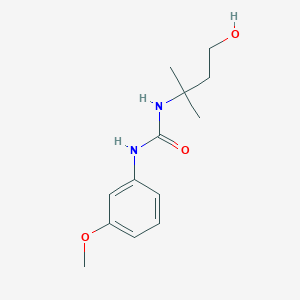 molecular formula C13H20N2O3 B14900597 1-(4-Hydroxy-2-methylbutan-2-yl)-3-(3-methoxyphenyl)urea 