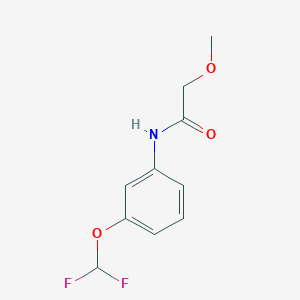 molecular formula C10H11F2NO3 B14900607 n-(3-(Difluoromethoxy)phenyl)-2-methoxyacetamide 