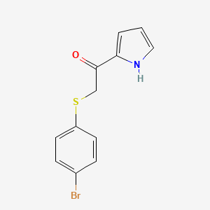 2-((4-Bromophenyl)thio)-1-(1h-pyrrol-2-yl)ethan-1-one