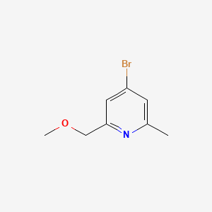 4-Bromo-2-(methoxymethyl)-6-methylpyridine