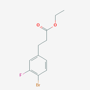 molecular formula C11H12BrFO2 B1490062 Ethyl 3-(4-bromo-3-fluorophenyl)propanoate CAS No. 1261778-92-0