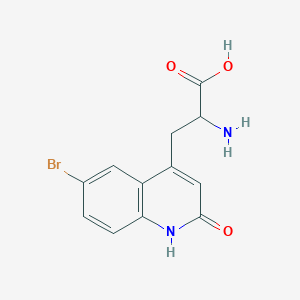 2-Amino-3-(6-bromo-2-oxo-1,2-dihydroquinolin-4-yl)propanoic acid