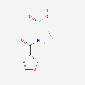 2-(Furan-3-carboxamido)-2-methylpentanoic acid