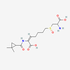 molecular formula C16H26N2O6S B14900647 (E)-7-((2-Amino-2-carboxyethyl)sulfinyl)-2-(2,2-dimethylcyclopropane-1-carboxamido)hept-2-enoic Acid (Cilastatin Impurity pound(c) 