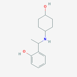 2-(1-((4-Hydroxycyclohexyl)amino)ethyl)phenol