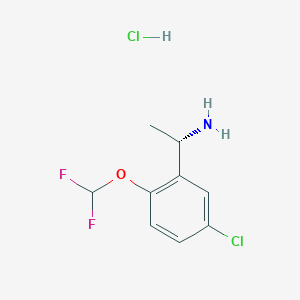 (1S)-1-[5-chloro-2-(difluoromethoxy)phenyl]ethan-1-amine hydrochloride