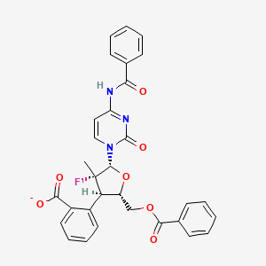 2-((2S,3R,4S,5R)-5-(4-Benzamido-2-oxopyrimidin-1(2H)-yl)-2-((benzoyloxy)methyl)-4-fluoro-4-methyltetrahydrofuran-3-yl)benzoate