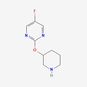 molecular formula C9H12FN3O B1490069 5-氟-2-(哌啶-3-氧基)嘧啶 CAS No. 1420941-49-6