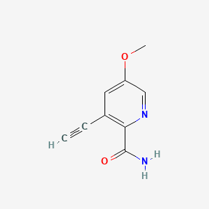 3-Ethynyl-5-methoxypicolinamide