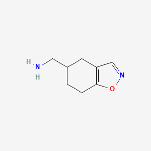 molecular formula C8H12N2O B1490072 (4,5,6,7-四氢-1,2-苯并异恶唑-5-基甲基)胺 CAS No. 1447963-51-0