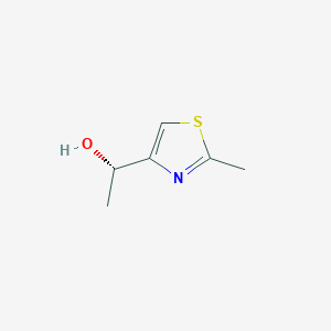 molecular formula C6H9NOS B1490073 (1S)-1-(2-甲基-1,3-噻唑-4-基)乙醇 CAS No. 1344929-77-6