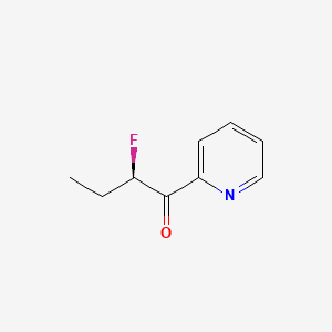 molecular formula C9H10FNO B14900730 (R)-2-Fluoro-1-(pyridin-2-yl)butan-1-one 