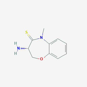 molecular formula C10H12N2OS B14900736 (S)-3-Amino-5-methyl-2,3-dihydrobenzo[b][1,4]oxazepine-4(5H)-thione 