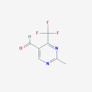 molecular formula C7H5F3N2O B1490075 2-Methyl-4-(trifluoromethyl)pyrimidine-5-carbaldehyde CAS No. 1260783-89-8