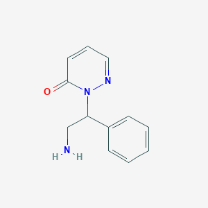 2-(2-Amino-1-phenylethyl)-2,3-dihydropyridazin-3-one