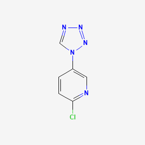 molecular formula C6H4ClN5 B1490078 2-氯-5-(1H-四唑-1-基)吡啶 CAS No. 1428233-44-6