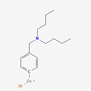 molecular formula C15H24BrNZn B14900785 4-[(Di-n-butylamino)methyl]phenylZinc bromide 