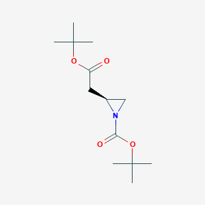 tert-Butyl (S)-2-(2-(tert-butoxy)-2-oxoethyl)aziridine-1-carboxylate