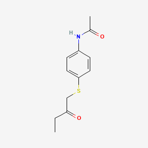 molecular formula C12H15NO2S B14900832 n-(4-((2-Oxobutyl)thio)phenyl)acetamide 