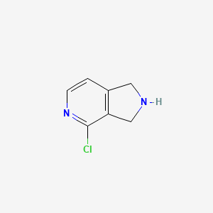 molecular formula C7H7ClN2 B1490084 4-Chloro-2,3-dihydro-1H-pyrrolo[3,4-C]pyridine CAS No. 1393540-11-8