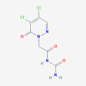 molecular formula C7H6Cl2N4O3 B14900844 n-Carbamoyl-2-(4,5-dichloro-6-oxopyridazin-1(6h)-yl)acetamide 