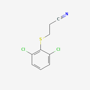 3-((2,6-Dichlorophenyl)thio)propanenitrile