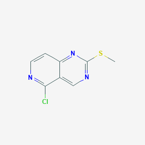 molecular formula C8H6ClN3S B1490086 5-氯-2-(甲硫基)吡啶并[4,3-D]嘧啶 CAS No. 1255099-52-5