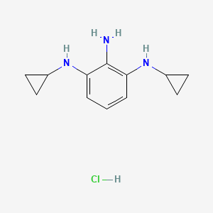 n1,n3-Dicyclopropylbenzene-1,2,3-triamine hydrochloride