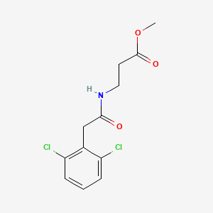 molecular formula C12H13Cl2NO3 B14900889 Methyl 3-(2-(2,6-dichlorophenyl)acetamido)propanoate 