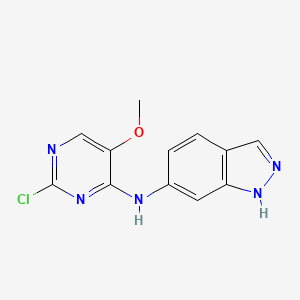 N-(2-Chloro-5-methoxypyrimidin-4-YL)-1H-indazol-6-amine
