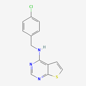 molecular formula C13H10ClN3S B14900891 n-(4-Chlorobenzyl)thieno[2,3-d]pyrimidin-4-amine 