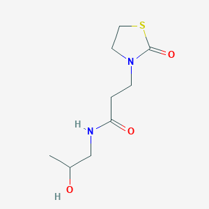 n-(2-Hydroxypropyl)-3-(2-oxothiazolidin-3-yl)propanamide