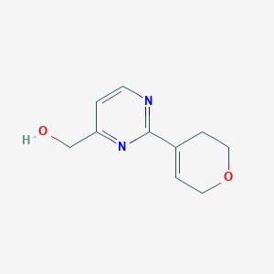 molecular formula C10H12N2O2 B14900904 (2-(3,6-Dihydro-2H-pyran-4-yl)pyrimidin-4-yl)methanol 