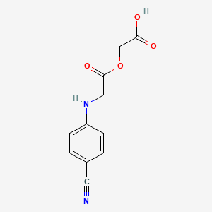 molecular formula C11H10N2O4 B14900914 2-(((4-Cyanophenyl)glycyl)oxy)acetic acid 