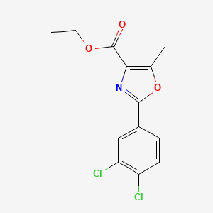 Ethyl 2-(3,4-dichlorophenyl)-5-methyl-1,3-oxazole-4-carboxylate