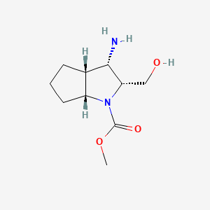 (2R,3S,3aR,6aR)-Methyl 3-amino-2-(hydroxymethyl)hexahydrocyclopenta[b]pyrrole-1(2H)-carboxylate