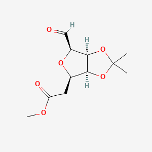 Methyl 2-((3aS,4R,6R,6aS)-6-formyl-2,2-dimethyltetrahydrofuro[3,4-d][1,3]dioxol-4-yl)acetate