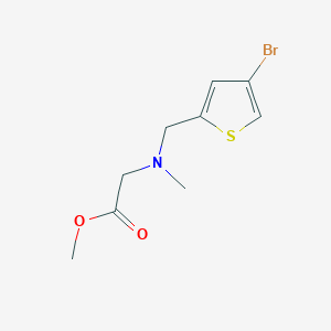 Methyl n-((4-bromothiophen-2-yl)methyl)-n-methylglycinate