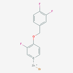 4-(3',4'-DifluorobenZyloxy)-3-fluorophenylZinc bromide